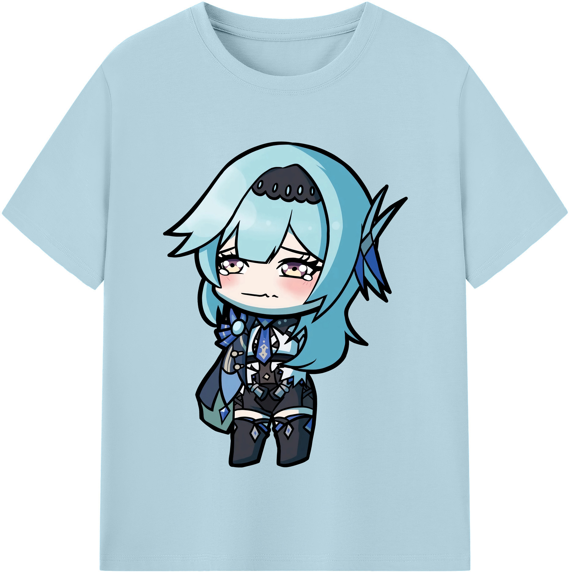 げんし神 优菈 ゆうら genshin Yūra 綿100％半袖Tシャツ（フロントプリント）